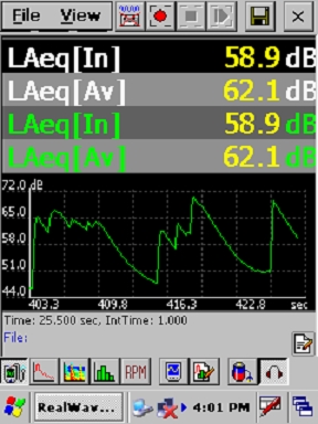 Sound/Noise Analysis in SV Vibration Analyzer